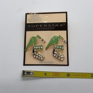 Light Green Stiletto Earrings